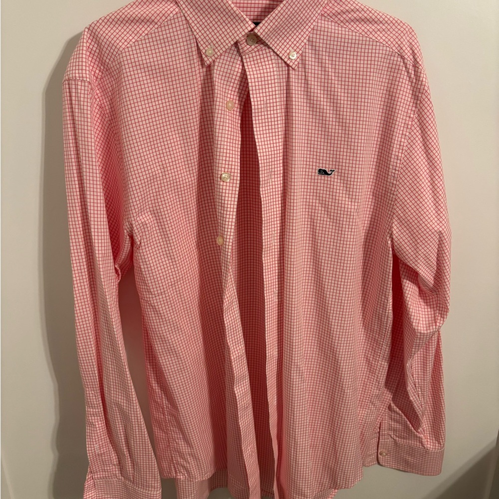Vineyard Vines Pink Casual Button Down Shirt
